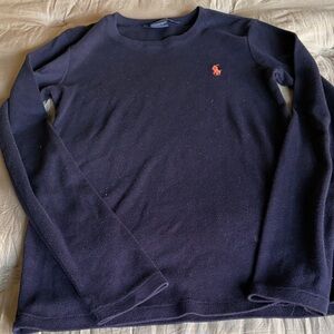 Polo by Ralph Lauren Navy T‑Shirt with Collar Tag